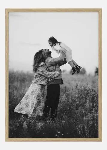 Plată securizată Pchet întreg fotografii - poză + ramă Stejar - XL (50x70 cm)