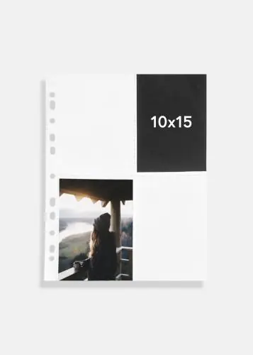 Buzunare pentru fotografii 10x15 cm Vertical - Set de 10 Albe Promoție