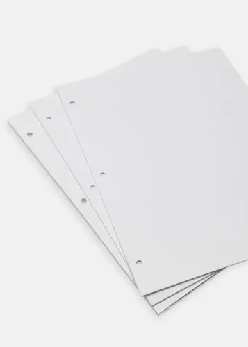 Chilipir File de album pentru KAILA Coffee Table Photo Album - Set de 10 Albe