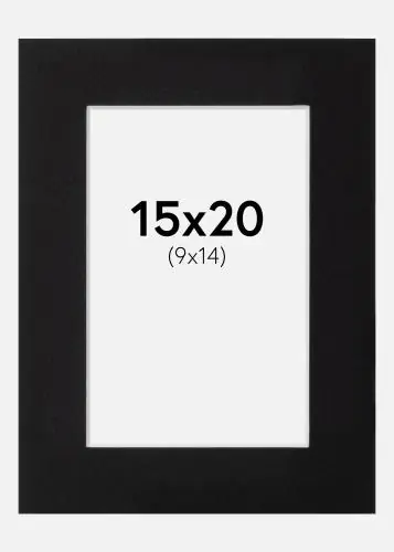 Paspartu Negru Standard Margine albă 15x20 cm (9x14) Mai ieftin
