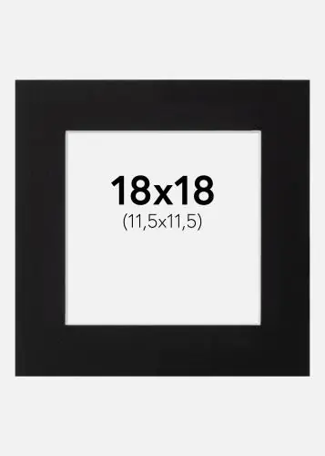 Livrare rapidă Paspartu Canson Negru Margine albă 18x18 cm (11,5x11,5)
