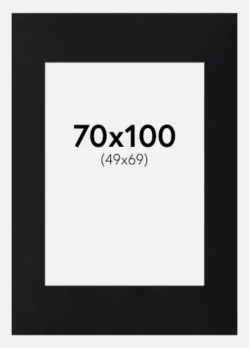Reducere de preț Paspartu Canson Negru Margine albă 70x100 cm (49x69)