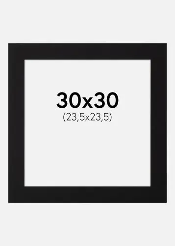 Ofertă de sezon Paspartu Canson Negru Margine albă 30x30 cm (23,5x23,5)