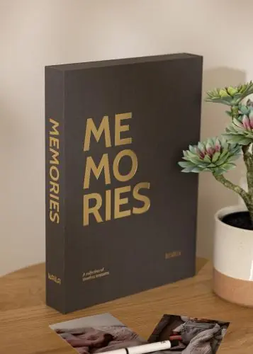 KAILA MEMORIES Black XL - Coffee Table Photo Album - 60 Fotografii 11x15 cm Lichidare de stoc