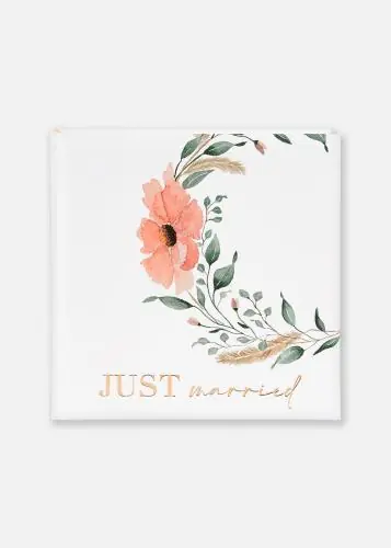 Just married Album de nuntă - 30x31 cm (60 Albe Pagini / 30 foi) Ieftin