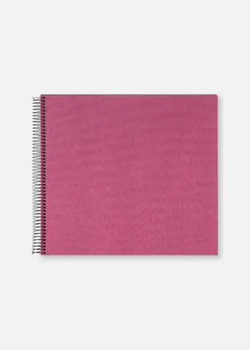 Noutate Bella Vista Album cu spirală Fuchsia - 35x30 cm (40 Negre Pagini / 20 foi)