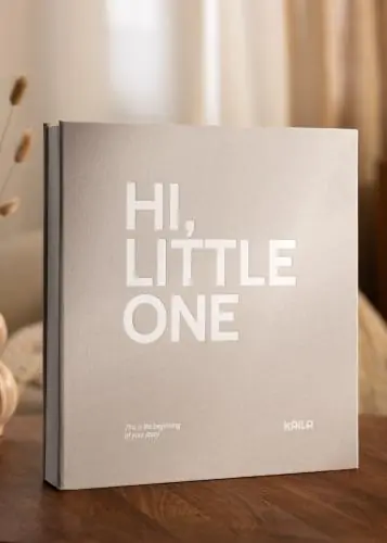 Cumpără online KAILA Album foto HI LITTLE ONE Gri - 600 de imagini în 10x15 cm