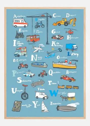 Abc Transport Poster (21x29.7 cm (A4)) Noutate