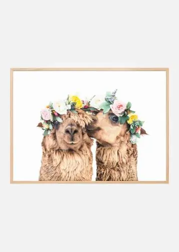 Bestseller Boho Alpacas Poster (21x29.7 cm (A4))