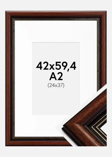 Ramă Old Retro 42x59,4 cm (A2) - Paspartu Alb 25x38 cm Vezi acum