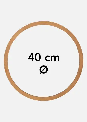Rotund Rama Stejar 40 cm Ø Ofertă exclusivă