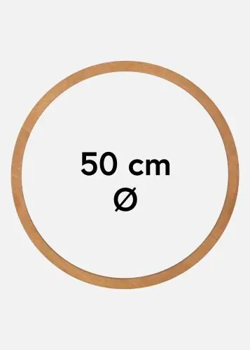 Rotund Rama Stejar 50 cm Ø Lichidare de stoc