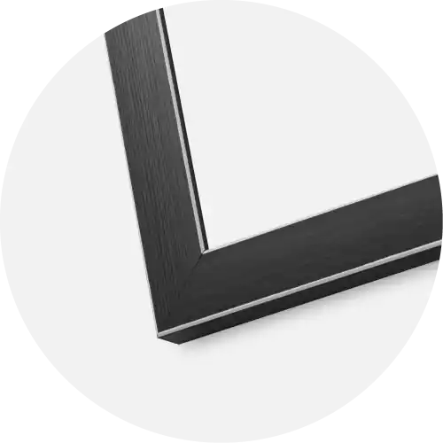 Ofertă exclusivă Ramă New York Sticlă Negru 20x25 cm - Paspartu Alb 14x18 cm