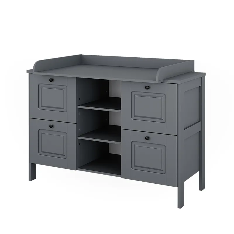 Dulap de schimb Ajaton Gri 133x98.4 cm cu 4 sertare Vitalispa Bestseller