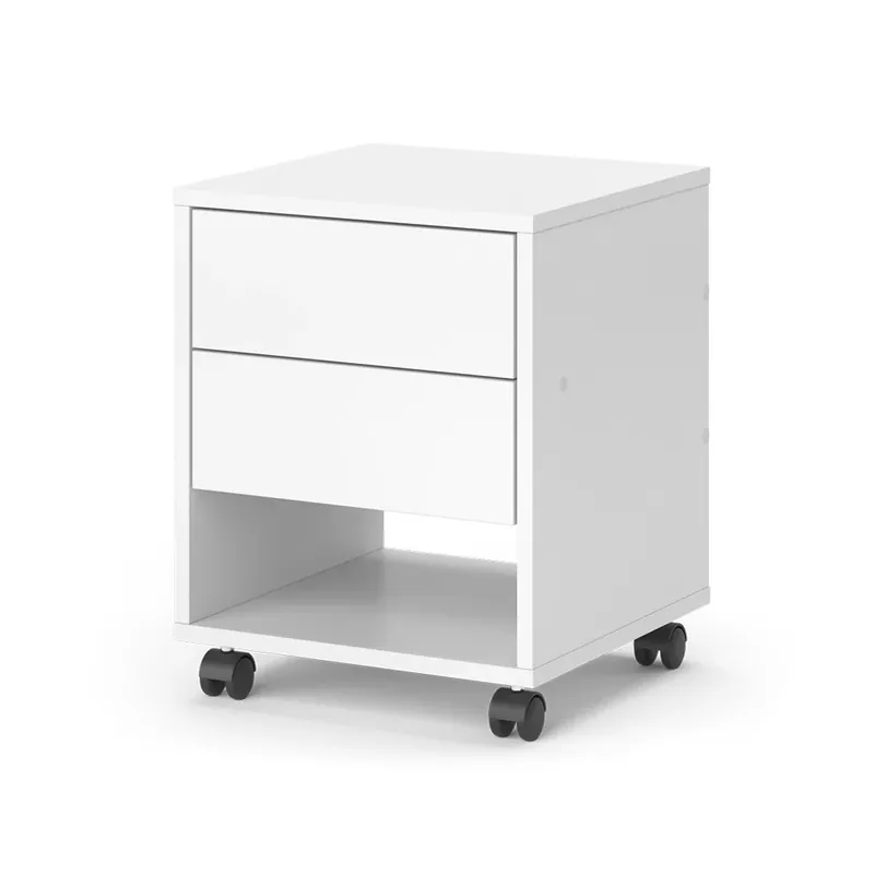Dulap de dosare cu roți Jons Alb 37 x 37 cm cu 2 sertare Vicco Ofertă limitată
