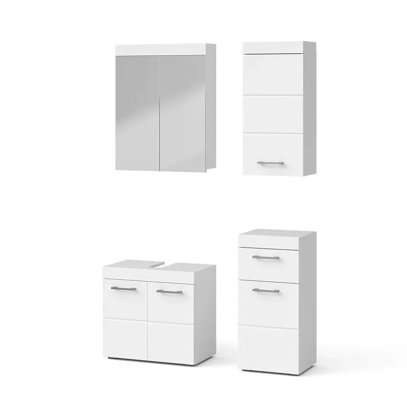Set mobilier baie Luna Alb 4 părți Vicco Vezi acum