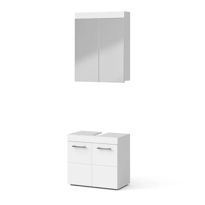 Noutate Set mobilier baie Luna Alb 2 părți Vicco