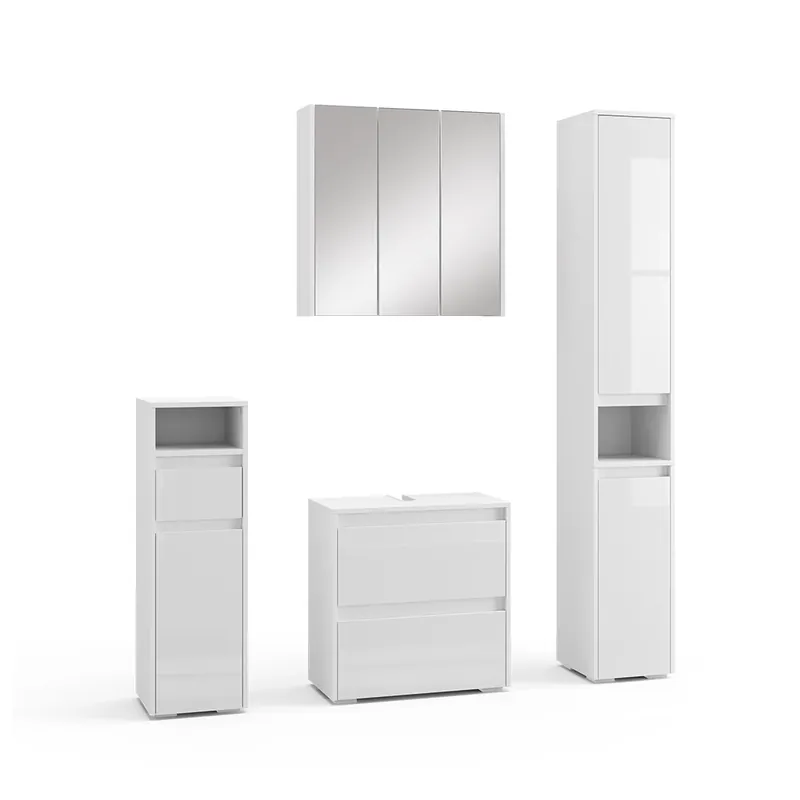 Reducere specială Set mobilier baie Majest Alb 4 părți Vicco