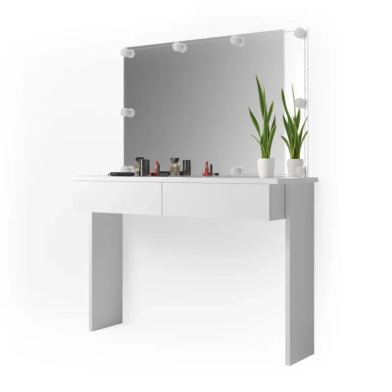 Nu rata Masă de toaletă Azur Alb 120 cm cu iluminare LED Vicco