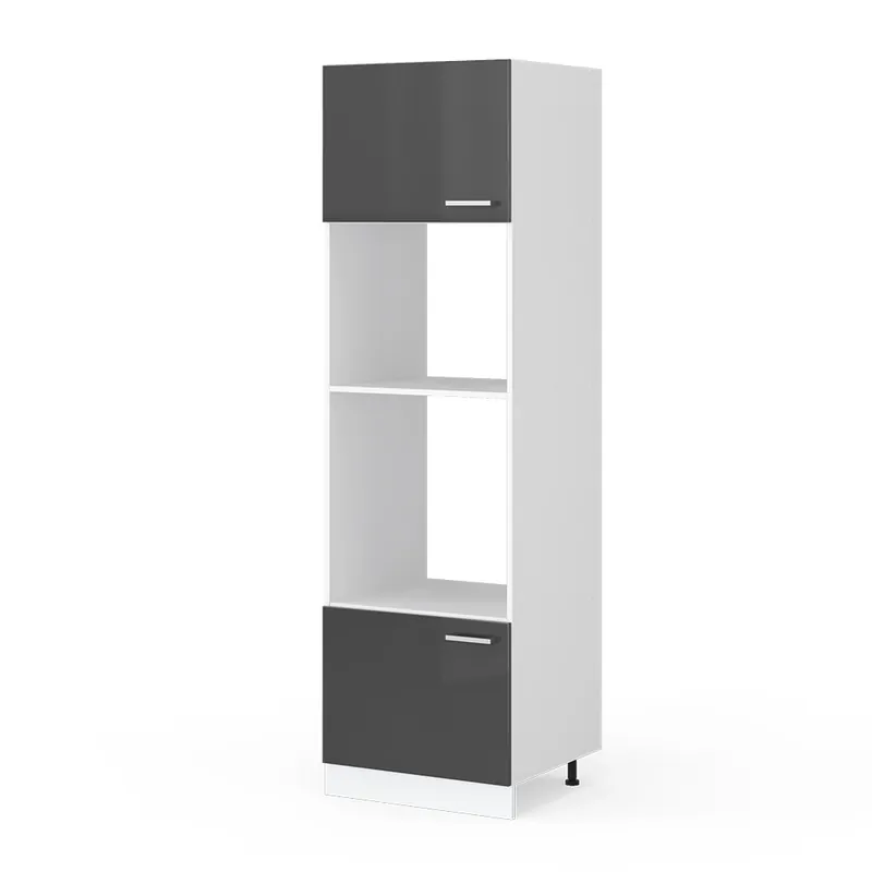 Dulap pentru cuptor cu microunde R-Line Antracit lucios ridicat 60 cm Vicco Preț promoțional