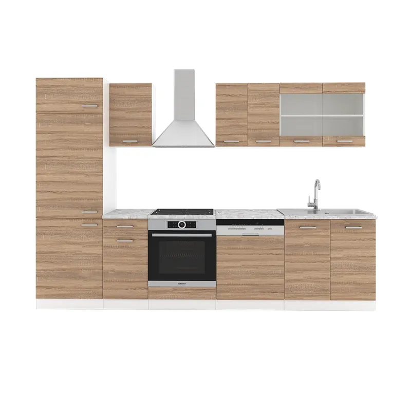 Doar azi Kitchenette R-Line Sonoma 300 cm , AP Marmură Vicco