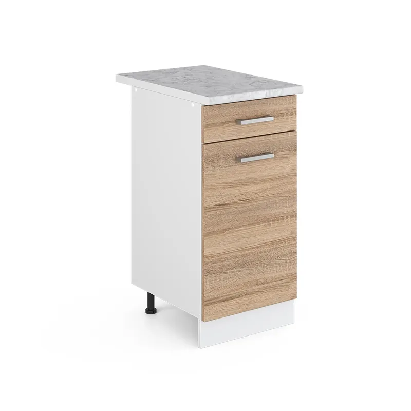Dulap de bază de bucătărie R-Line Sonoma 40 cm , AP Marmură Vicco Preț mic