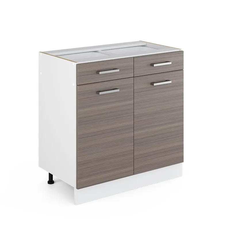 Dulap de bază de bucătărie R-Line Gri nobil 80 cm fara blat Vicco Super ofertă