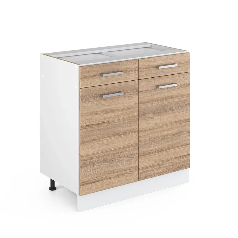 Popular Dulap de bază de bucătărie R-Line Sonoma 80 cm fara blat Vicco