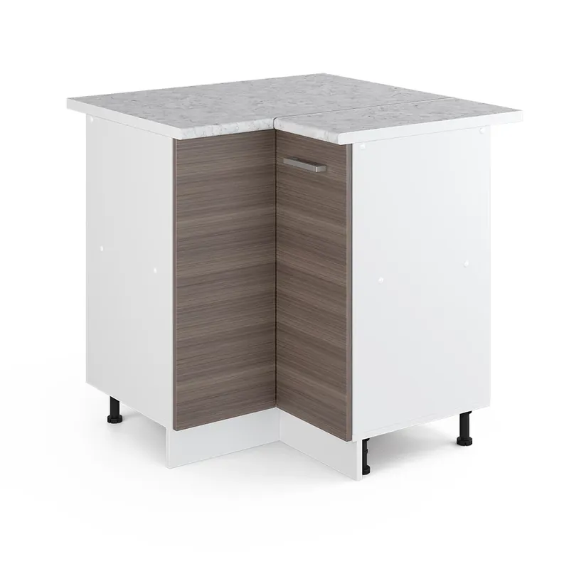 Comandă acum Dulap de bază de colț R-Line Gri nobil 75.6 cm , AP Marmură Vicco