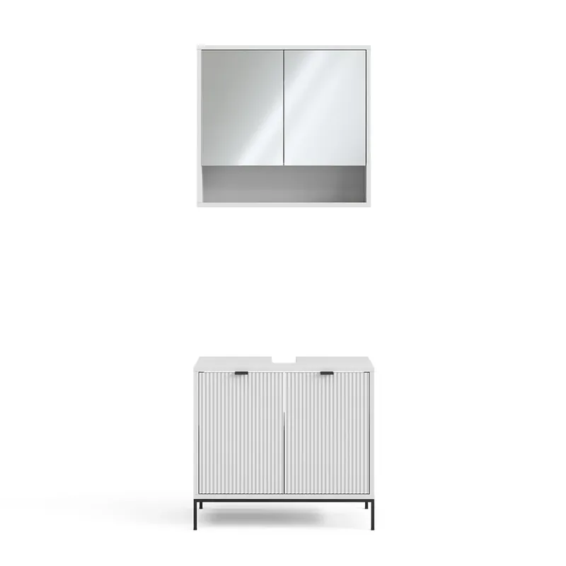 Retur gratuit Set mobilier baie Eliza Alb 2 părți Vicco