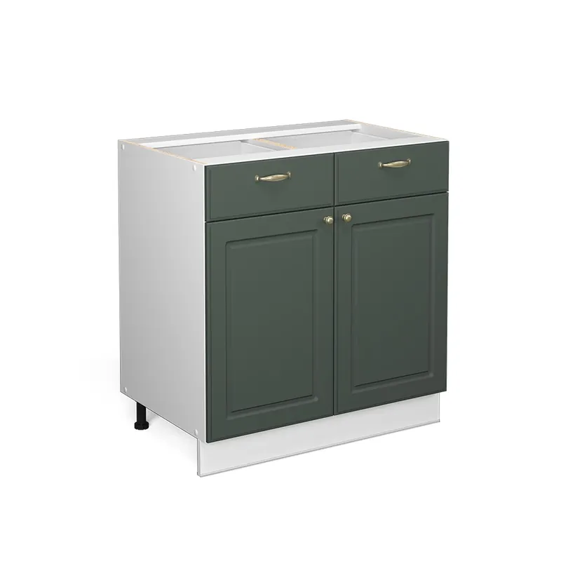 Calitate înaltă Dulap baie Fame-Line Casă de țară verde și aurie 80x82 cm fara blat Vicco