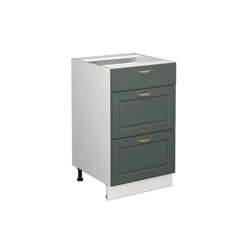 Dulap baie Fame-Line Casă de țară verde și aurie 50x82 cm fara blat Vicco Doar azi