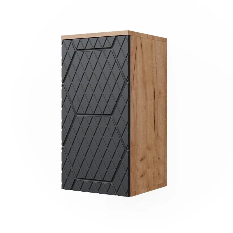 Dulap pentru baie Irma Antracit cu structură tip fagure de miere 30x59 cm 2 compartimente, baie Vicco Retur gratuit