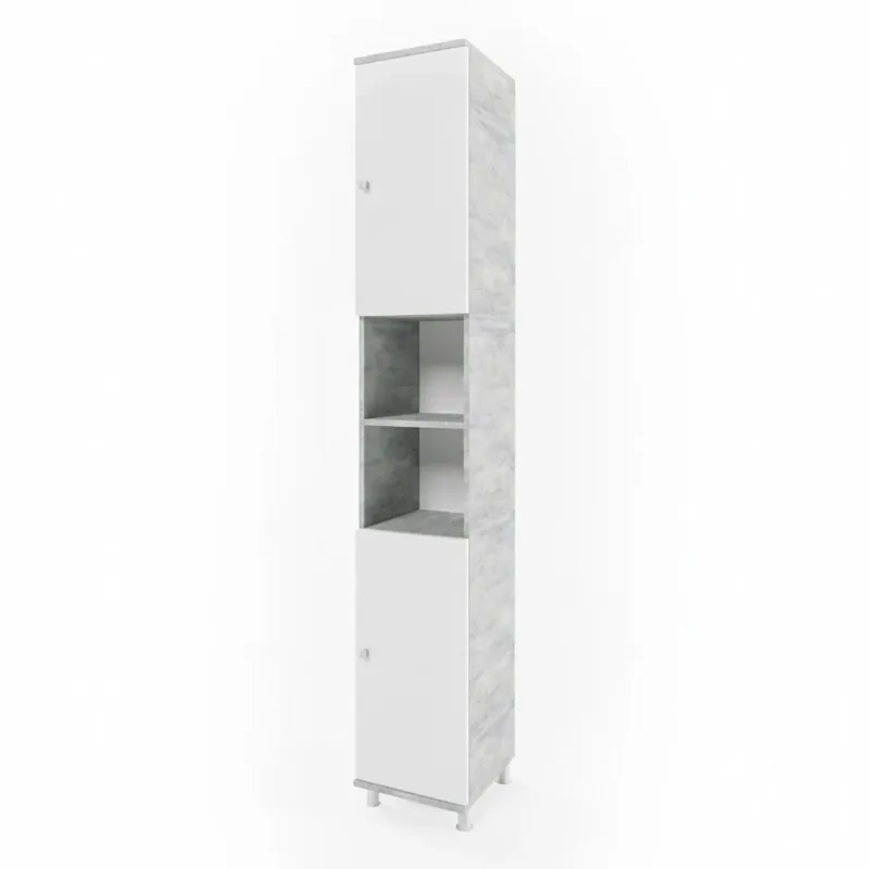 Reducere Dulap de baie Fynn beton 30x190 cm Vicco