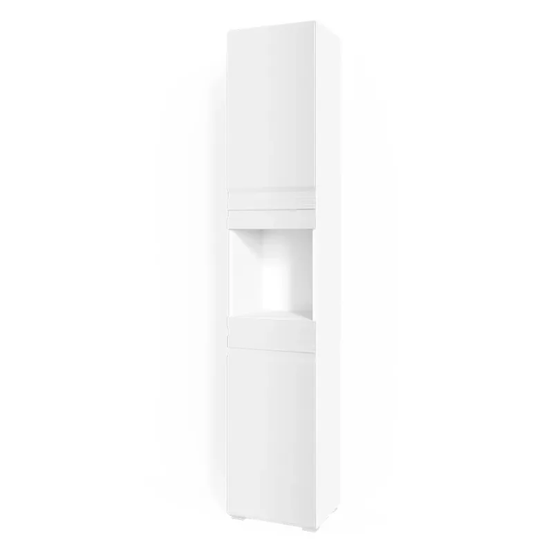 Dulap de baie Fredd Alb lucios ridicat 36.4x190.5 cm Vicco Reducere specială