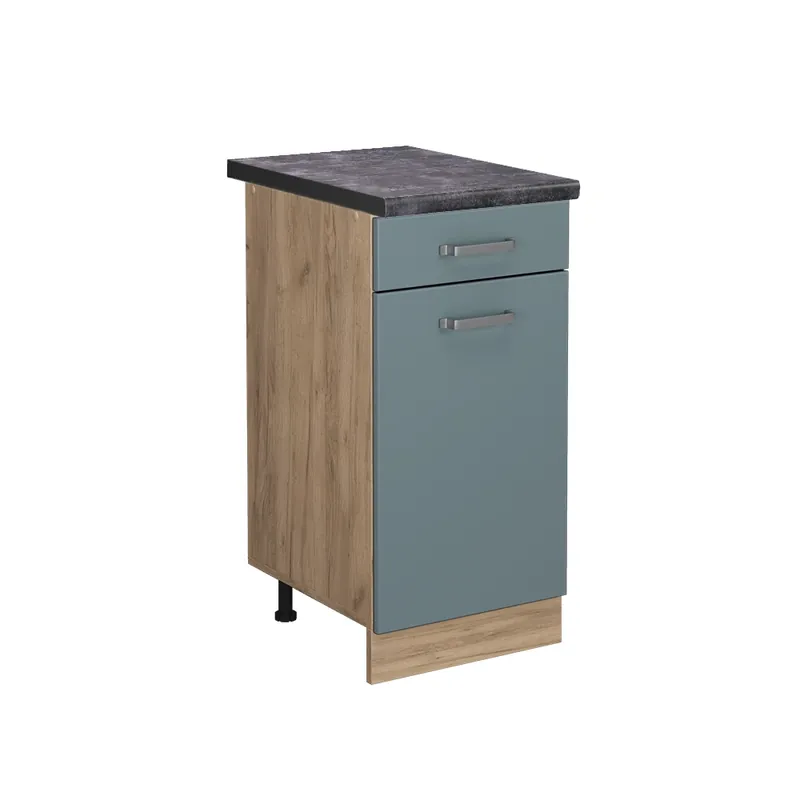 Dulap de bază de bucătărie R-Line Albastru-gri 40 cm , AP Antracit Vicco Cumpărături sigure