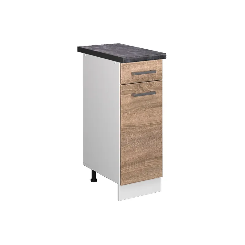 Super ofertă Dulap de bază de bucătărie R-Line Sonoma 30 cm , AP Antracit Vicco