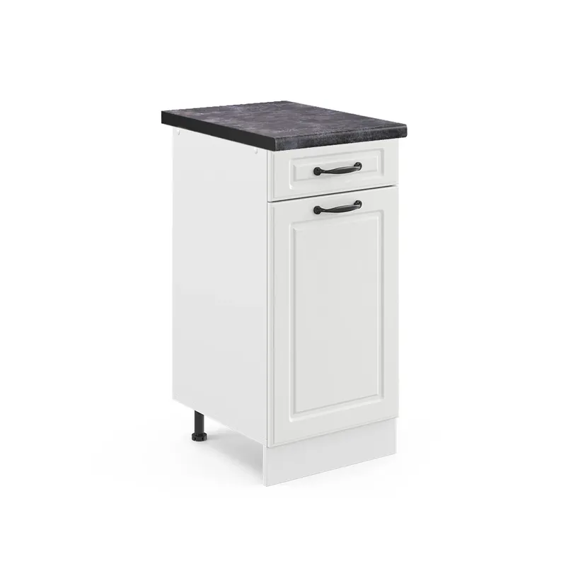 Dulap de bază de bucătărie R-Line Casă de țară albă 40 cm , AP Antracit Vicco Retur gratuit