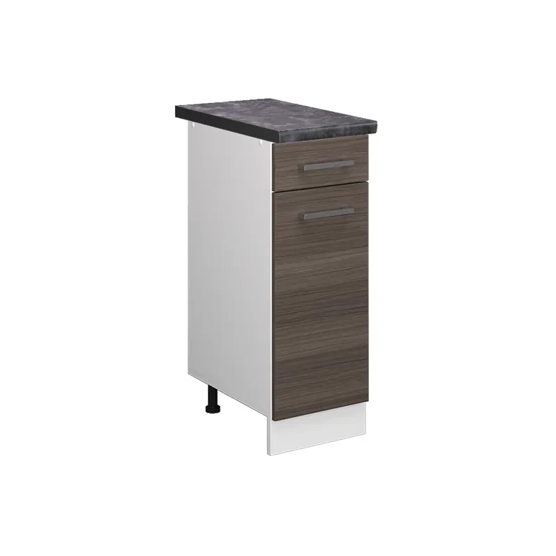 Dulap de bază de bucătărie R-Line Gri nobil 30 cm , AP Antracit Vicco Reducere extra