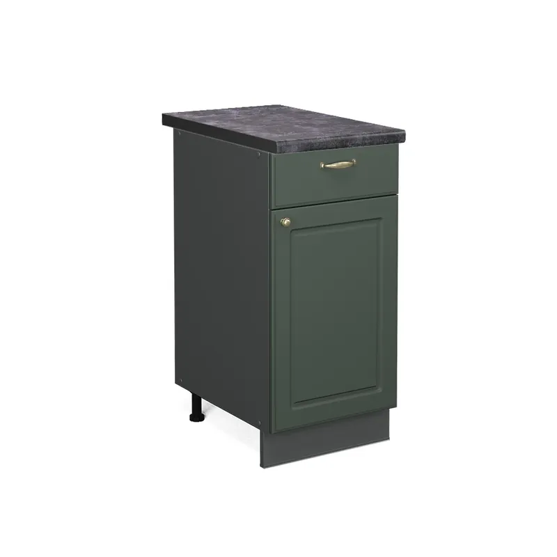 Dulap de bază de bucătărie Fame-Line Casă de țară verde și aurie 40 cm , AP Antracit Vicco Promoție