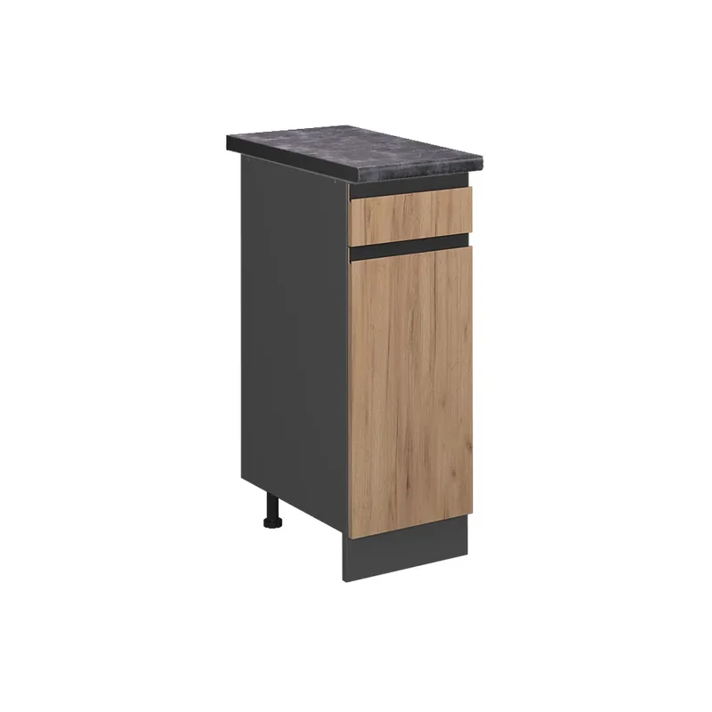 Dulap de bază de bucătărie R-Line Stejar Goldkraft 30 cm , AP Antracit Vicco Reducere de preț