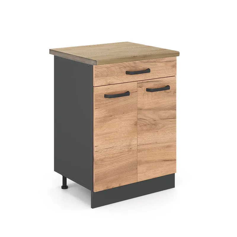 Dulap de bază de bucătărie R-Line Stejar Goldkraft 60 cm , AP Stejar Vicco Cel mai bun preț
