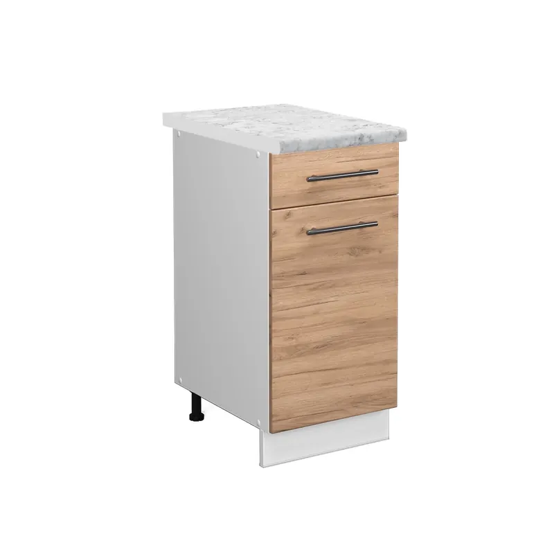 Dulap de bază de bucătărie Fame-Line Stejar Goldkraft 40 cm , AP Marmură Vicco Popular
