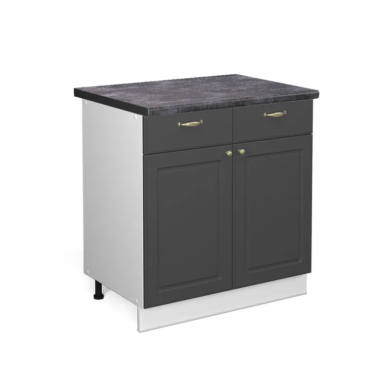 Dulap de bază de bucătărie Fame-Line Aur antracit 80 cm , AP Antracit Vicco Reducere