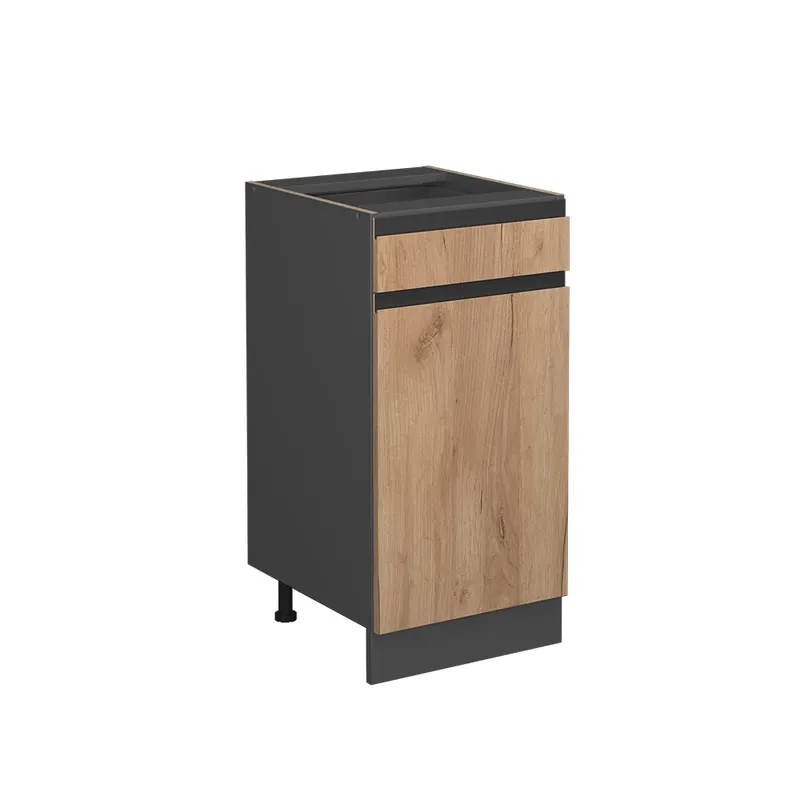 Dulap de bază de bucătărie R-Line Stejar Goldkraft/antracit 40 cm marmură AP Vicco Ofertă specială