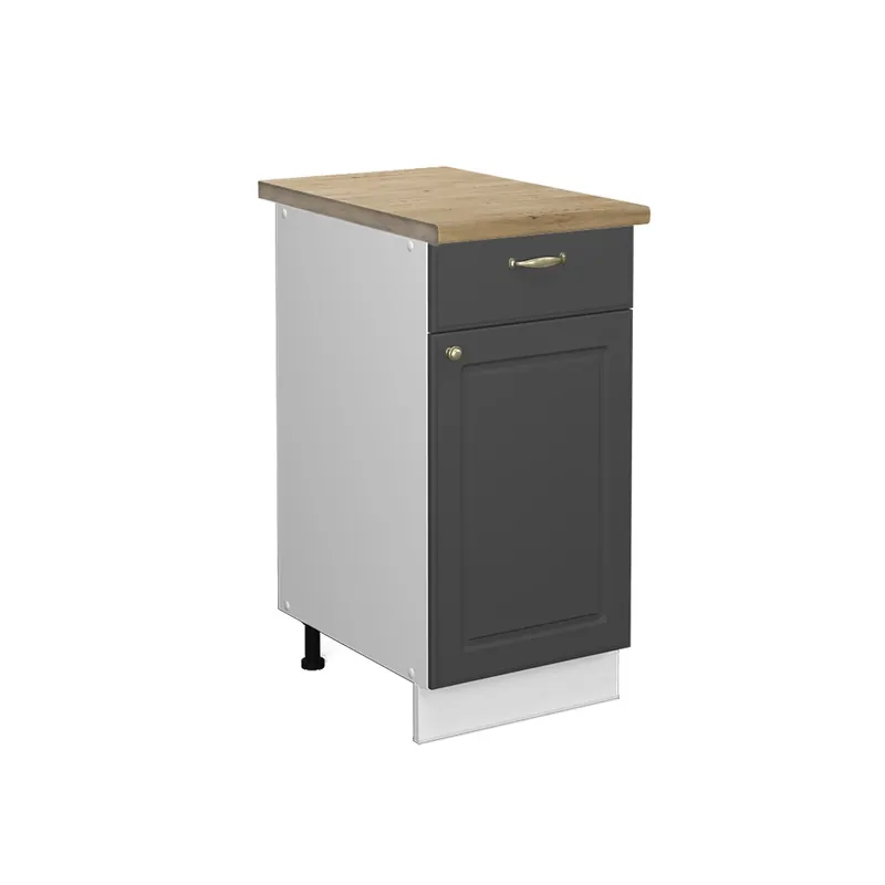 Dulap de bază de bucătărie Fame-Line Aur antracit 40 cm , AP Stejar Vicco Disponibil imediat