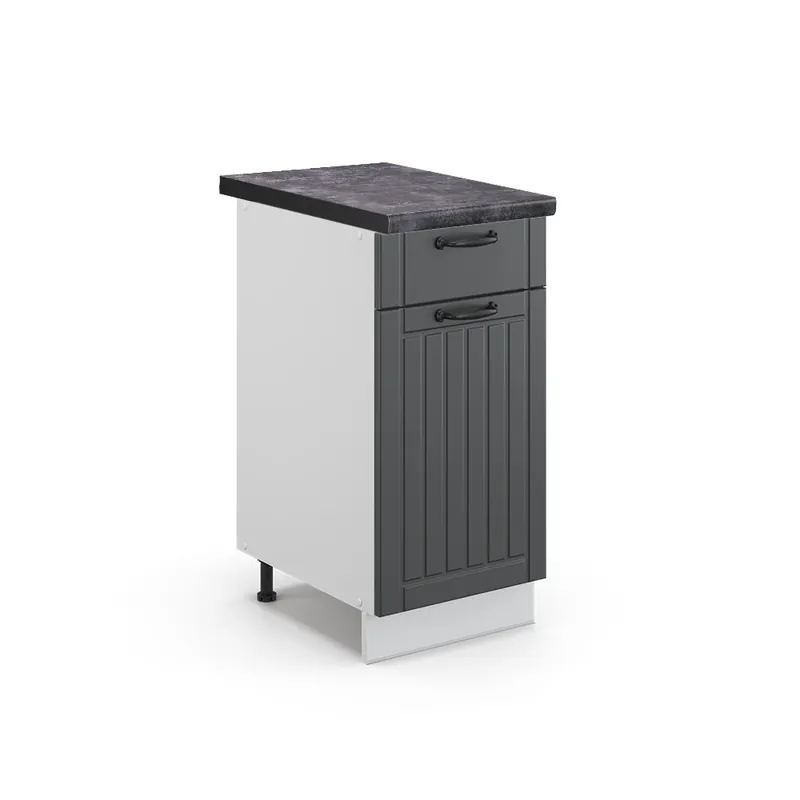 Chilipir Dulap de bază de bucătărie Fame-Line Casă de țară antracit 40 cm , AP Antracit Vicco