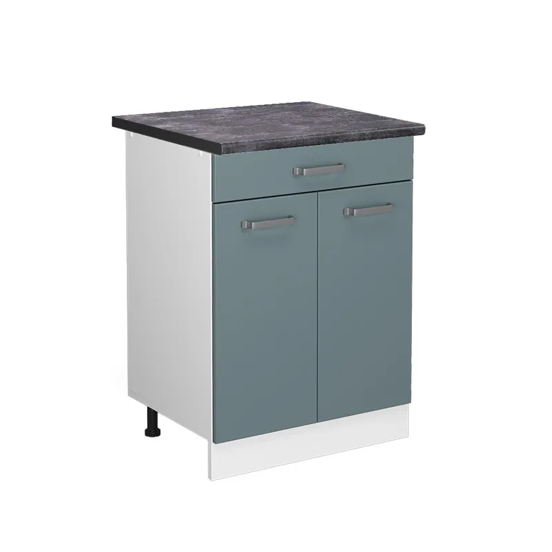 Dulap de bază de bucătărie R-Line Albastru-gri 60 cm cu sertar, AP antracit Vicco Livrare expres
