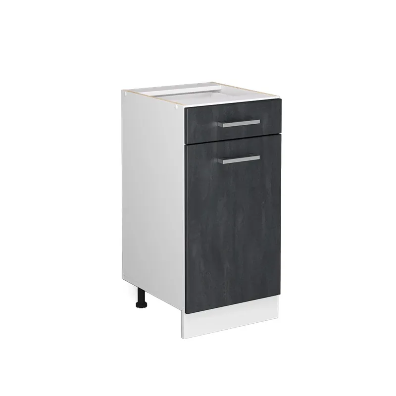 Preț mic Dulap de bază de bucătărie R-Line Beton negru 40 cm fara blat Vicco
