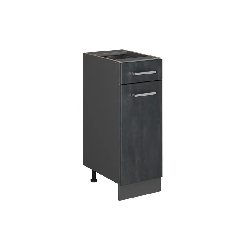 Dulap de bază de bucătărie R-Line Beton negru 30 cm fara blat Vicco Livrare rapidă
